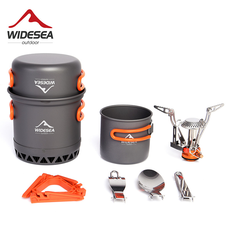 Camping Cooking Kit Box - Widesea 캠핑 초경량 조리기구 냄비 세트,