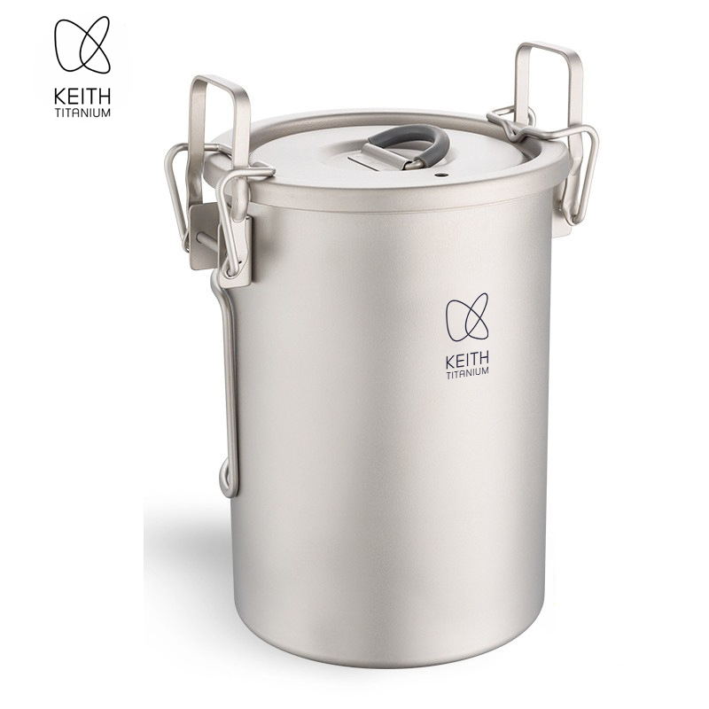 Camping Cooking Can - KEITH 순티타늄 밥짓기 냄비 900ml 초경량