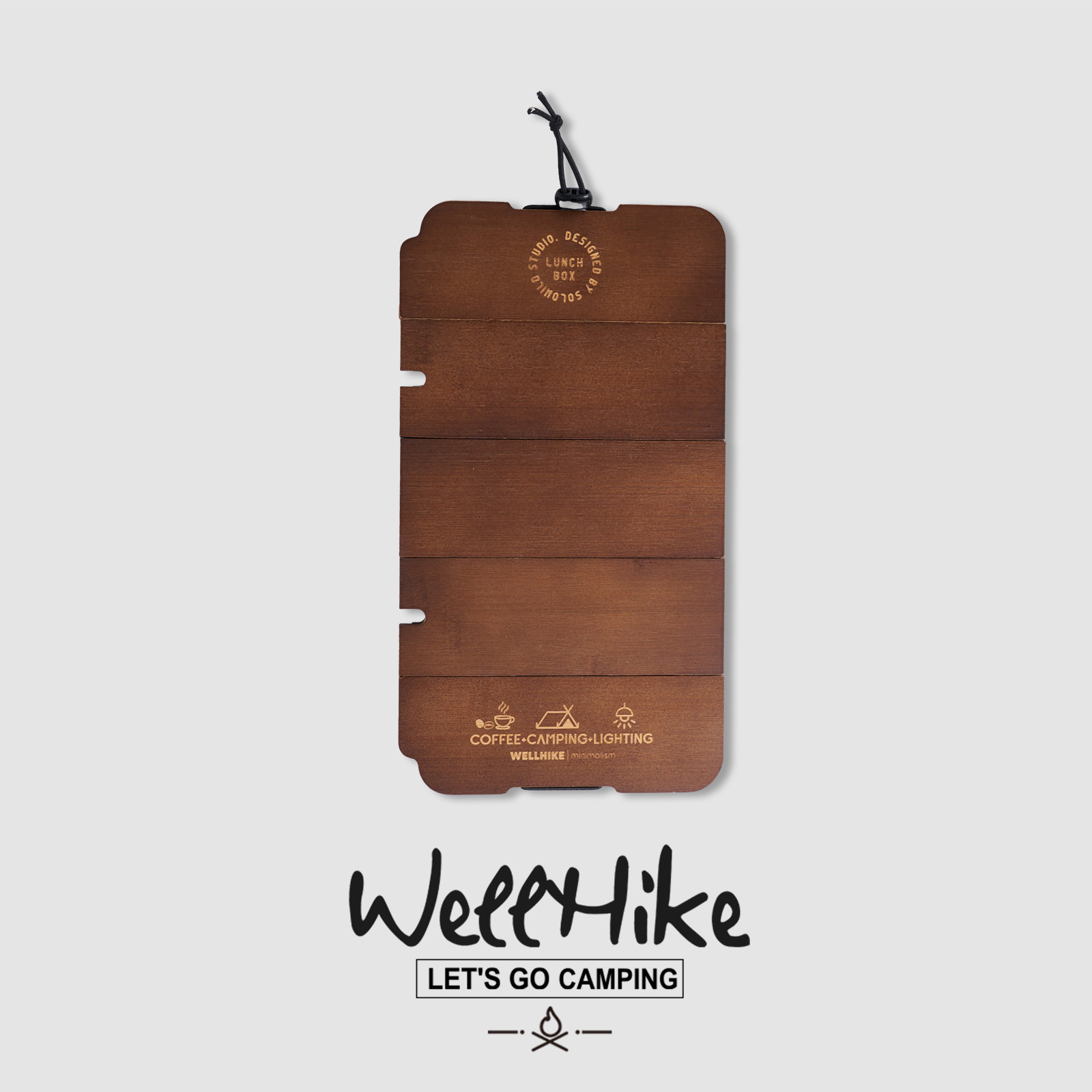 Camp Cutting Board - WELLHIKE 도시락 상자 5단 접이식 나무판