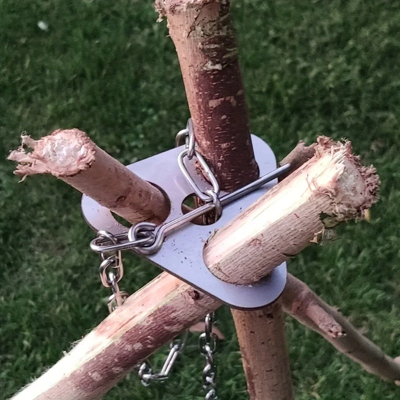 Camping Cooking Pot Tripod - 야외 바베큐 삼각대 휴대용 분리형 걸이식