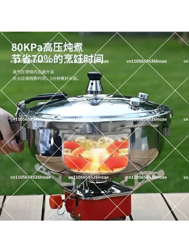 Camping Cooking Meals - 캠핑 압력솥 스테인리스 스틸 조리 냄비,