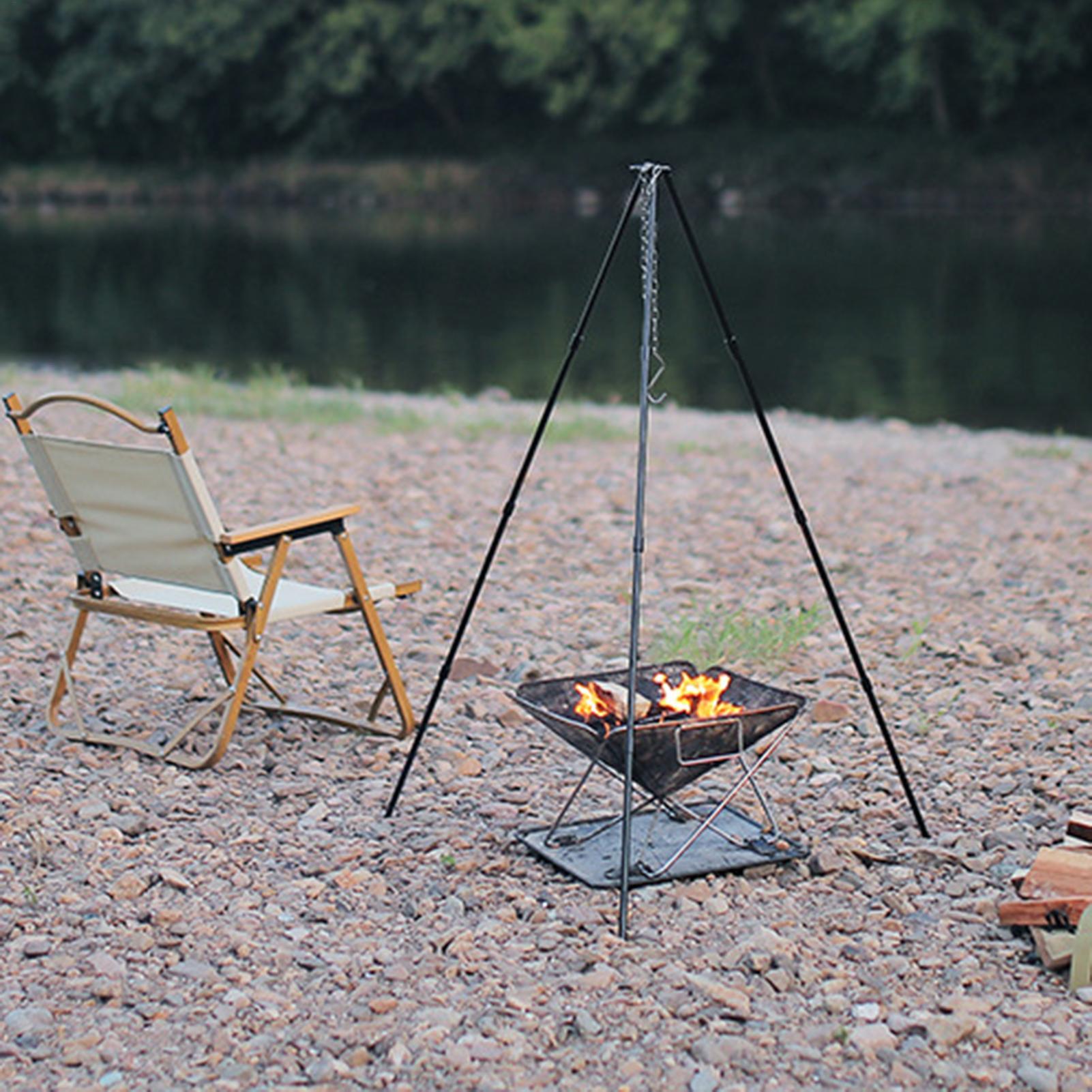 Camping Cooking Pot Tripod - 야외 대형 모닥불 삼각대 휴대용 캠핑