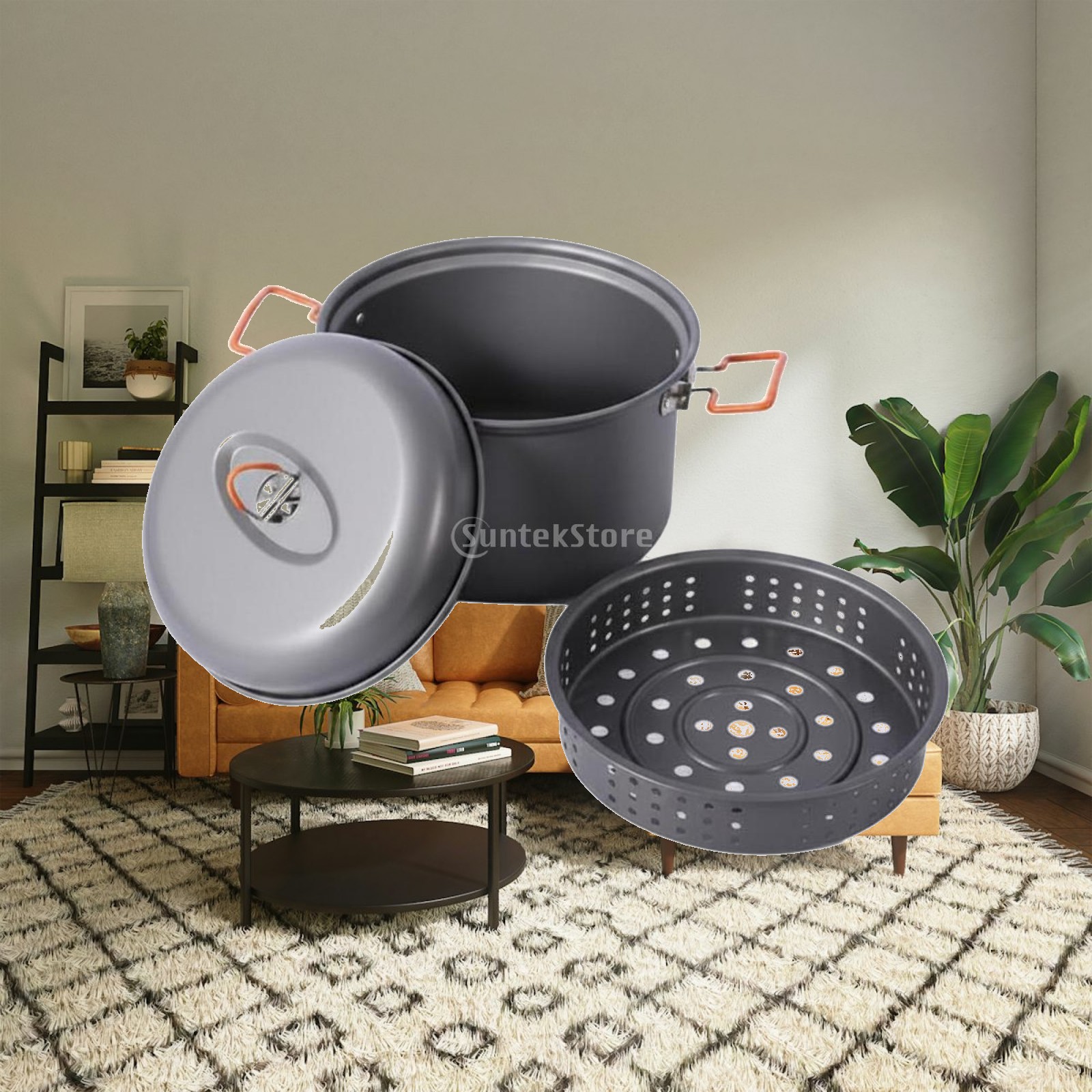 Camping Cooking Vessel - 야외 조리용기 대용량 알루미늄 합금 캠핑