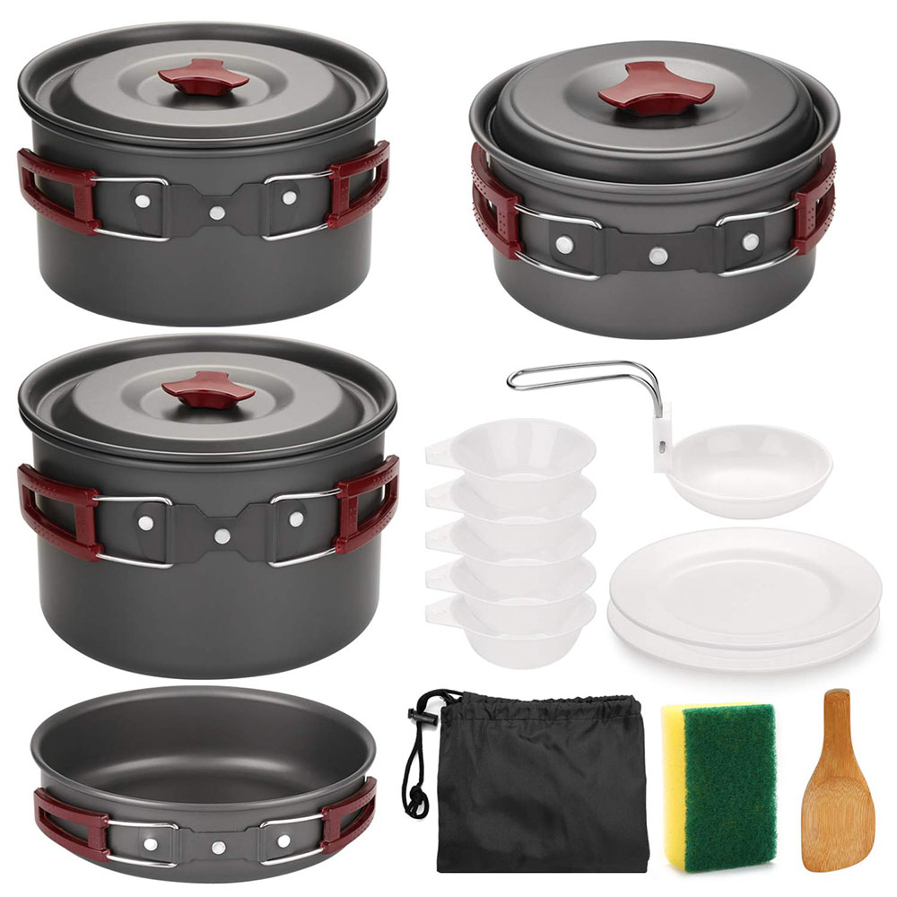 Camping Cooking Kit - 야외 캠핑 조리기구 키트, 논스틱 캠핑