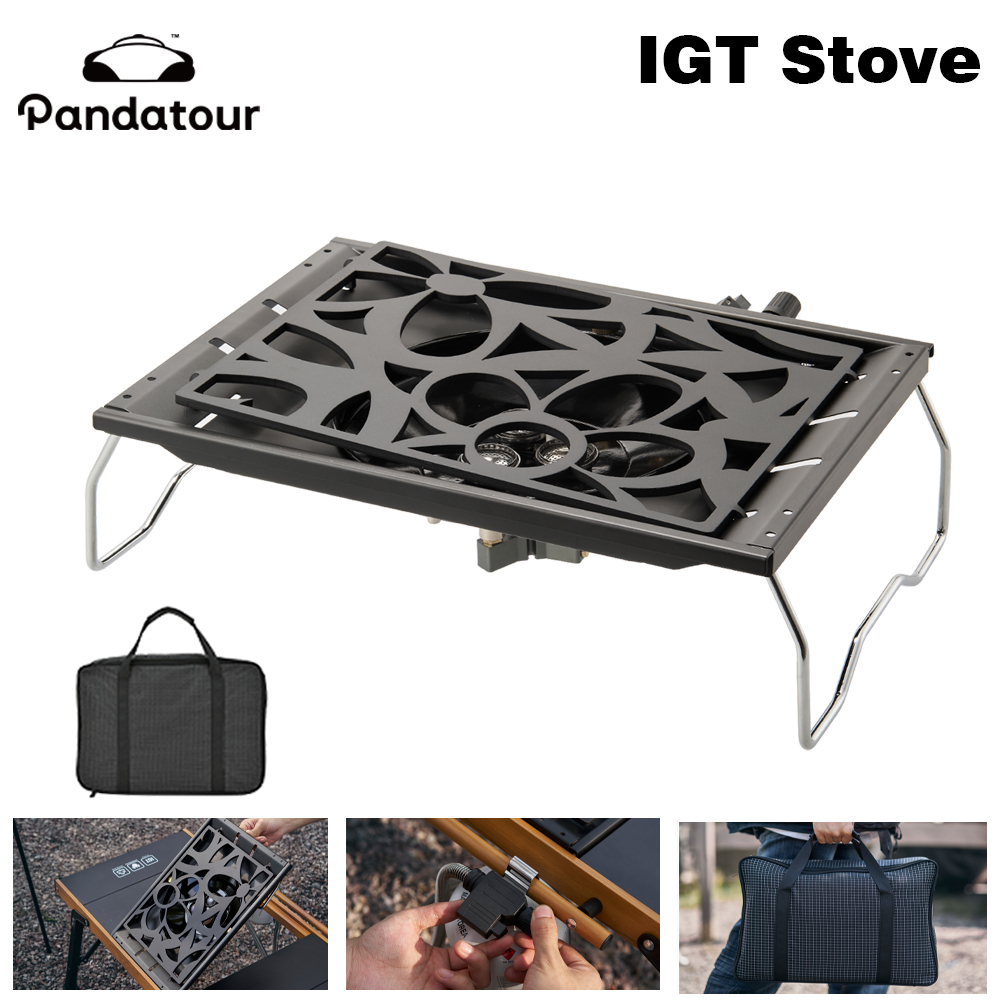 Cooking On Camping Stove - Pandatour IGT 캠핑 슈퍼 고화력 스토브