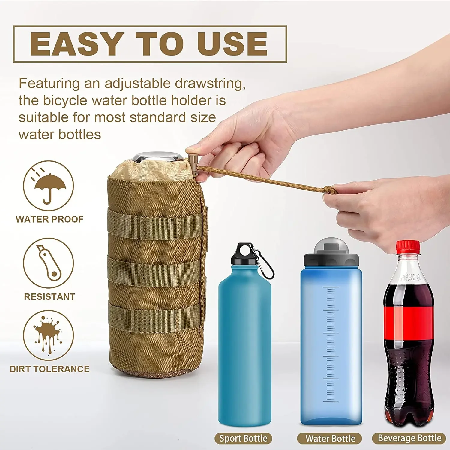 전술 Molle 물병 가방 파우치 홀더 야외 여행 캠핑 - Camping Cooking Can 리뷰 및 가격