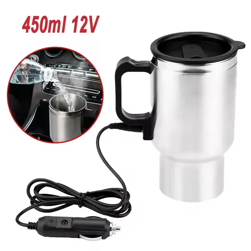 전기 가열 자동차 주전자 12V 450ml 차량용 가열 - Camping Cooking Can 리뷰 및 가격