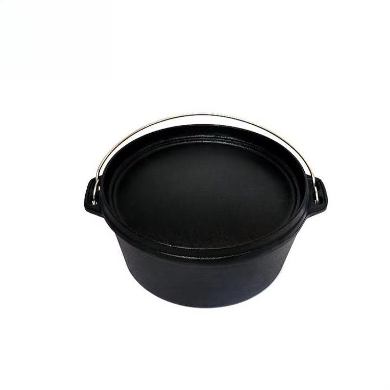 야외 요리용 주철 조리기구 캠핑용 냄비 오븐 겸용 뚜껑 - Camping Cooking Pot With Lid 리뷰 및 가격
