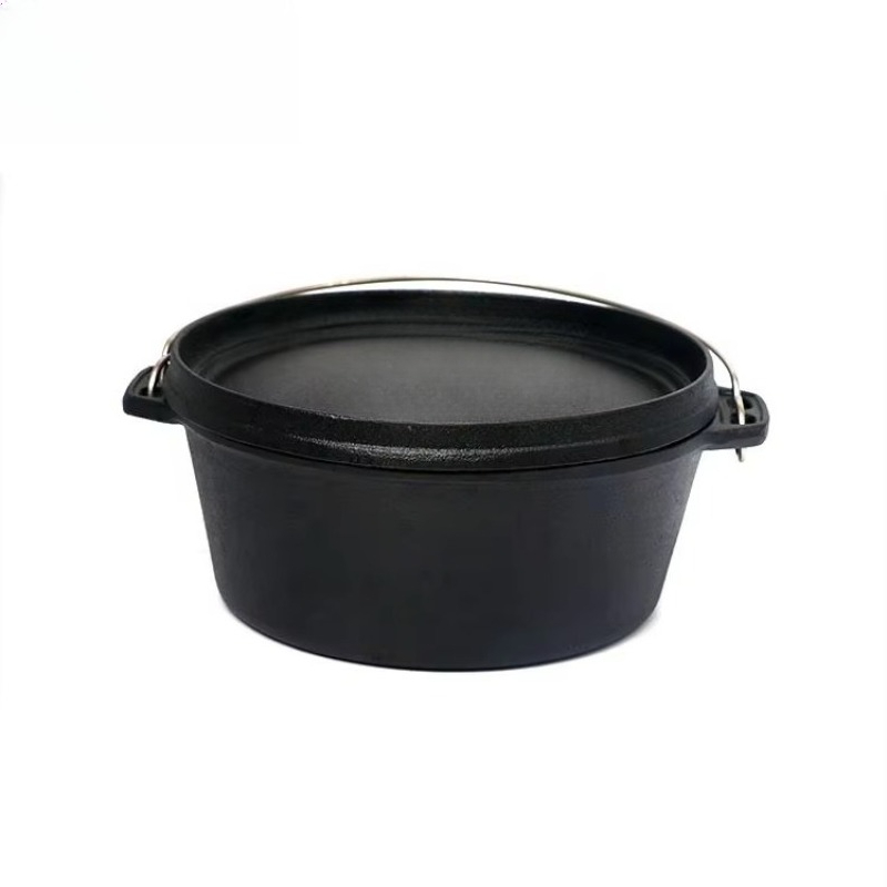 야외 요리용 주철 조리기구 캠핑용 냄비 오븐 겸용 뚜껑 - Camping Cooking Pot With Lid 리뷰 및 가격