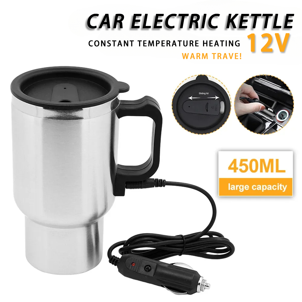 전기 난방 자동차 주전자 DC 12V 450ml 차량  - Camping Cooking Can 리뷰 및 가격