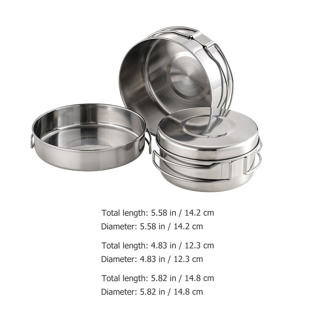 스테인리스 스틸 캠핑 조리기구 세트 1세트, 휴대용 경 - Camping Cooking Kit 리뷰 및 가격