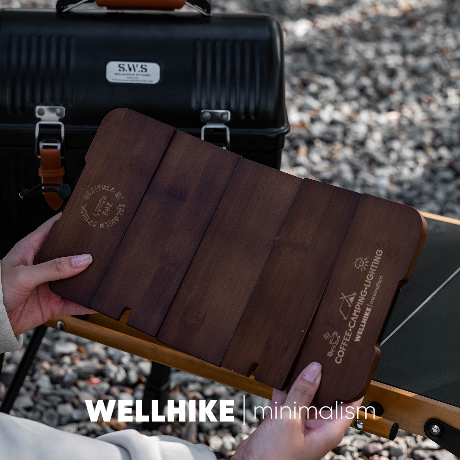 WELLHIKE 도시락 상자 5단 접이식 나무판 질감  - Camp Cutting Board 리뷰 및 가격
