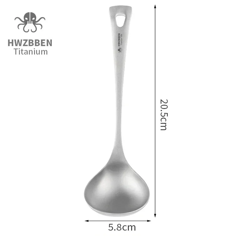HWZBBEN 야외 티타늄 수프 스푼, 긴 손잡이 캠핑 - Camping Cooking Kit 리뷰 및 가격