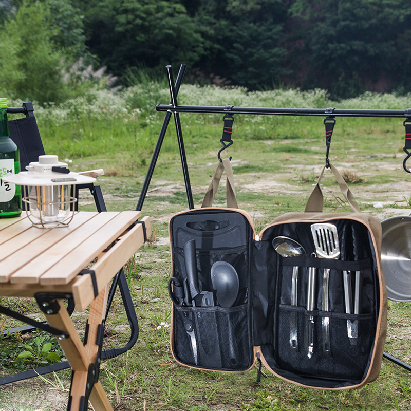 8pcs 캠핑 주방 조리기구 세트 휴대용 가방 야외 여 - Camping Cooking Kit 리뷰 및 가격
