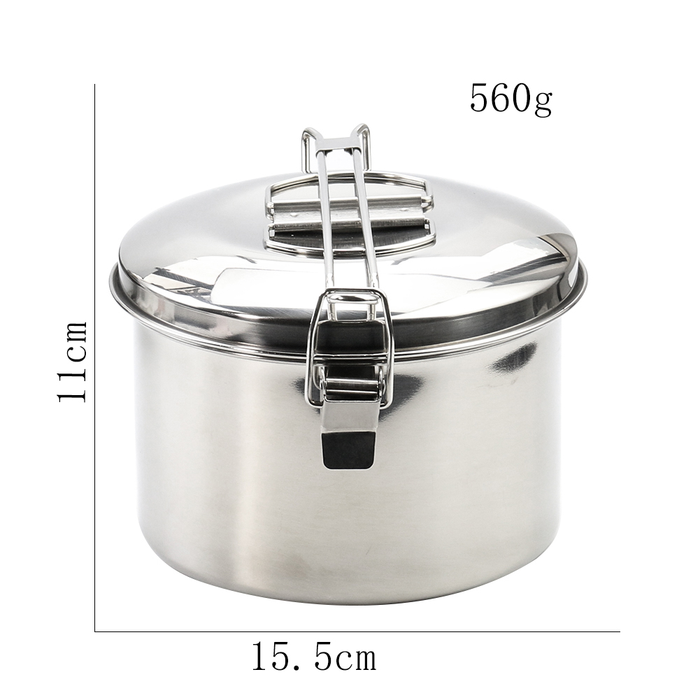 스테인리스 스틸 캠핑용 뚜껑 달린 냄비 휴대용 야외 조 - Camping Cooking Pot With Lid 리뷰 및 가격