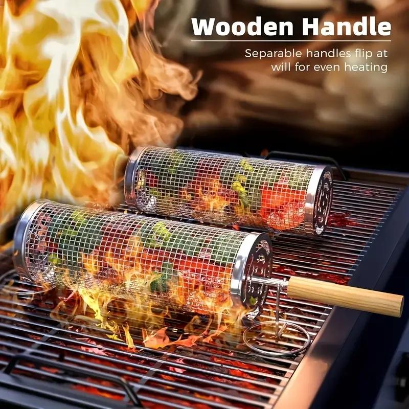 식품 등급 스테인리스 스틸 원형 회전 BBQ 그릴 바스 - Camping Cooking Bbq 리뷰 및 가격
