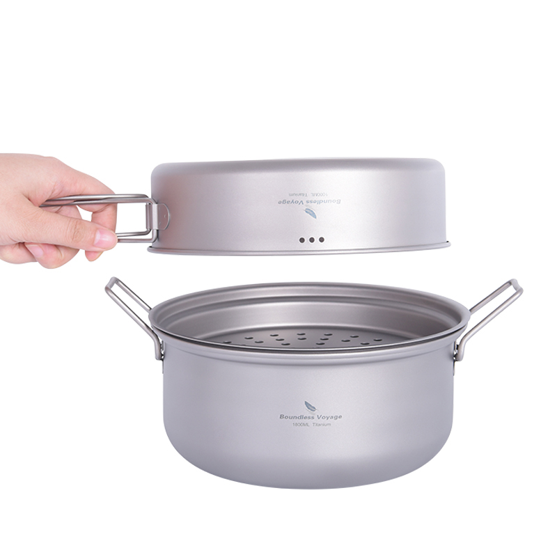 바운드리스 보이저 티타늄 스티머 아웃도어 캠핑 조리기구 - Camping Cooking Kit 리뷰 및 가격