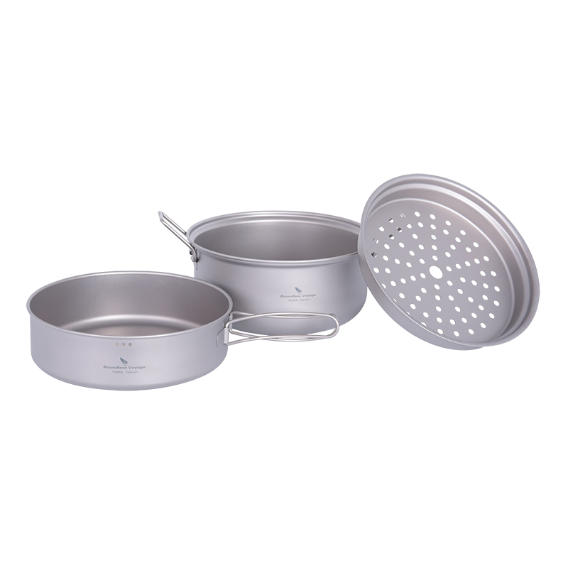 바운드리스 보이저 티타늄 스티머 아웃도어 캠핑 조리기구 - Camping Cooking Kit 리뷰 및 가격