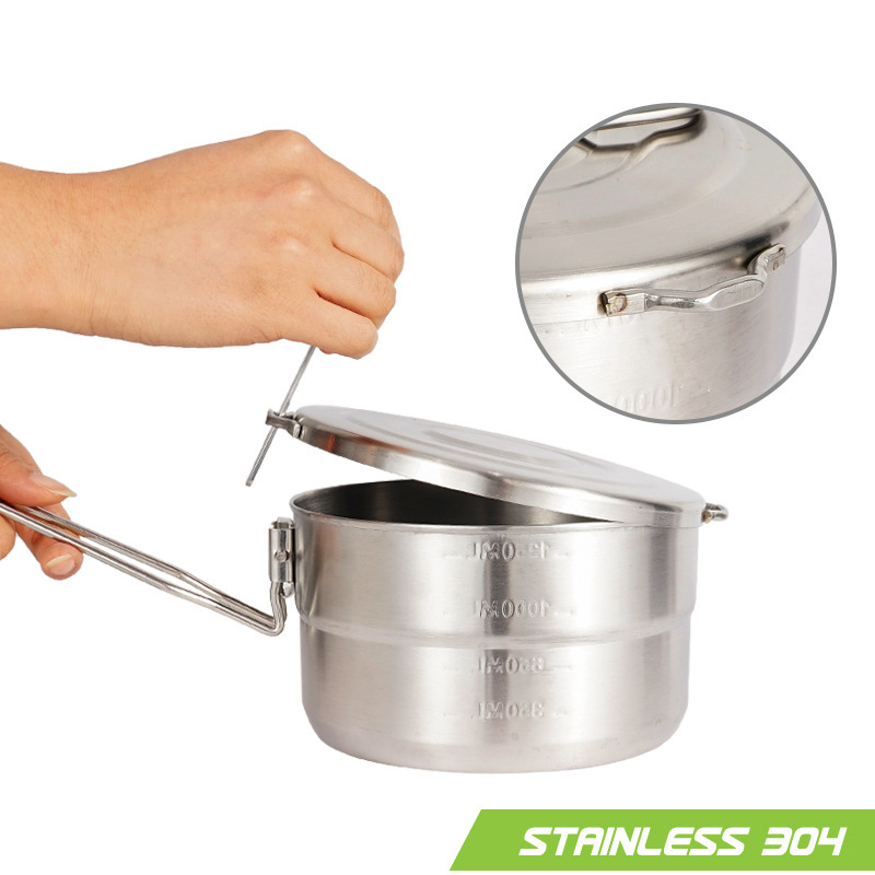 캠핑, 하이킹, 낚시, 등산 및 피크닉을 위한 뚜껑과  - Camping Cooking Pot With Lid 리뷰 및 가격