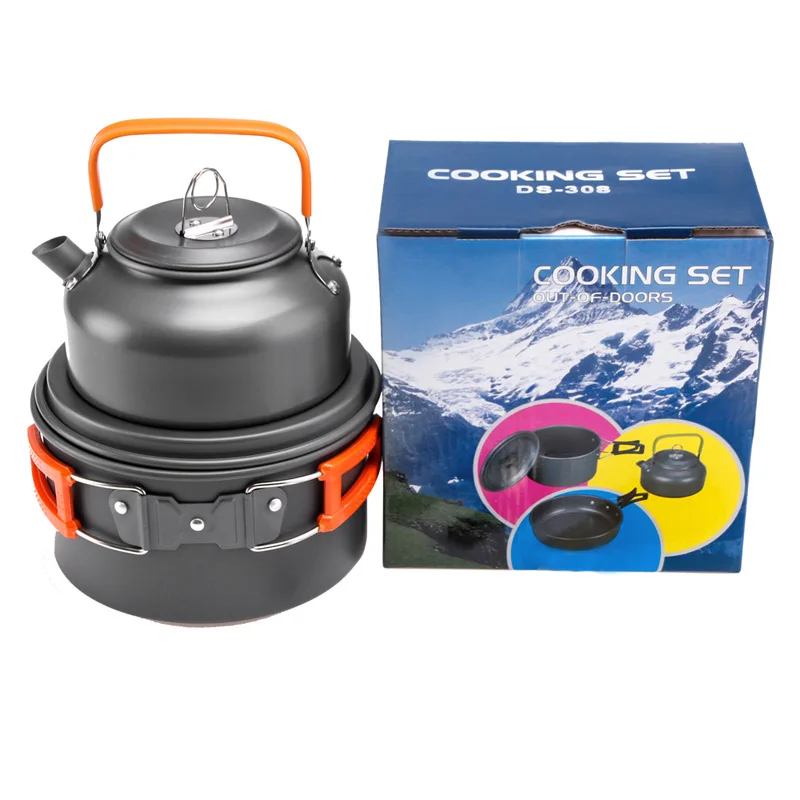 야외 냄비 팬 주전자 캠핑 조리기구 키트 하이킹 피크닉 - Camping Cooking Kit 리뷰 및 가격