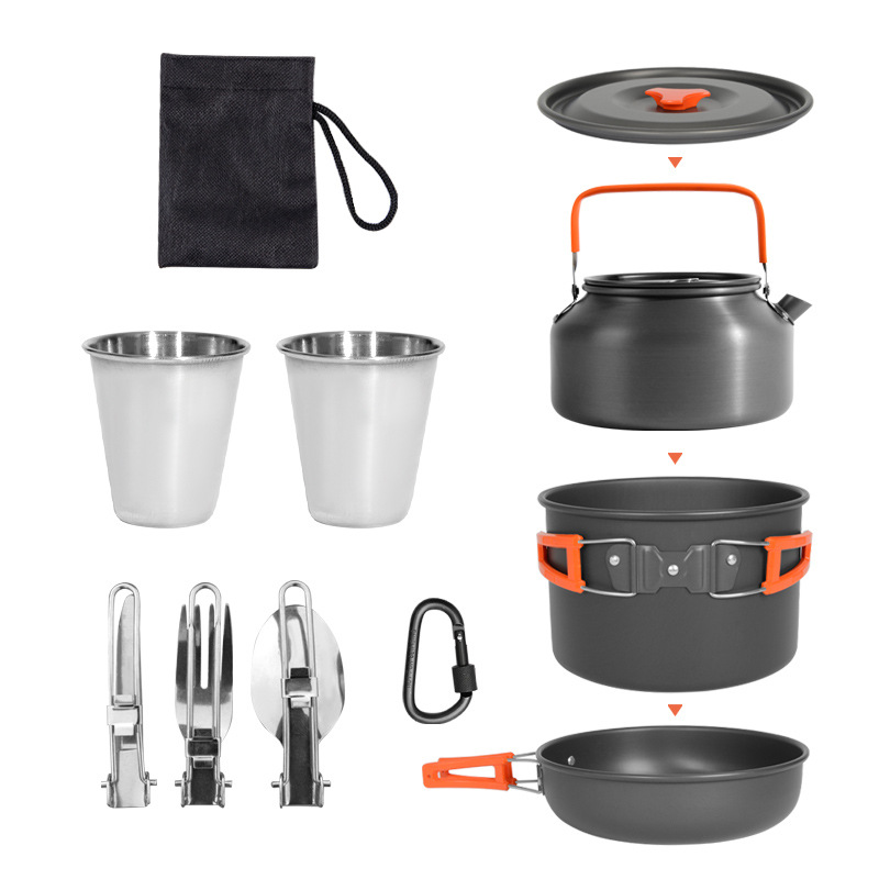 DS-308 야외용 대용량 조리기구 세트, 캠핑, 하이 - Nesting Camping Cooking Set 리뷰 및 가격