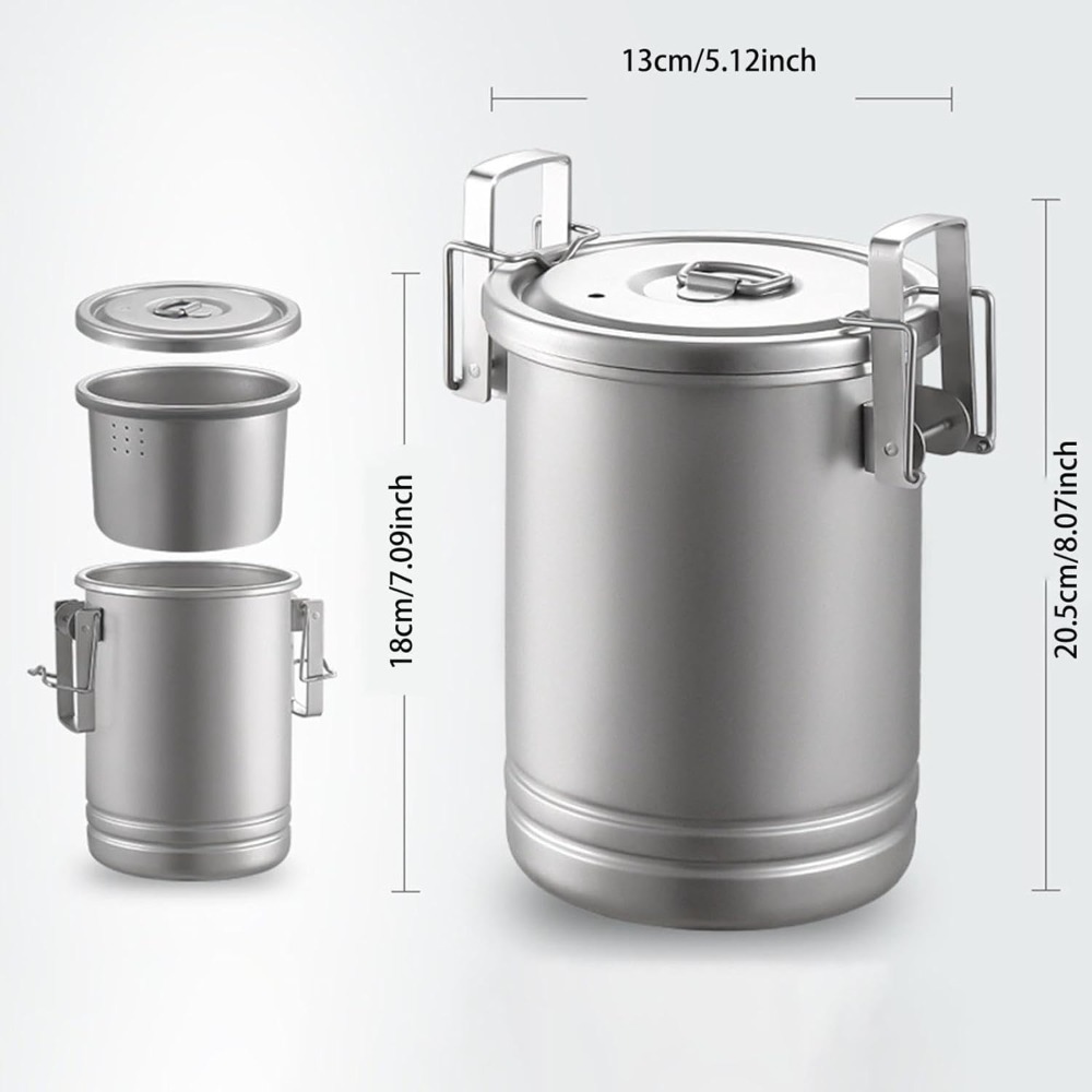 캠핑 요리용 냄비 세트(뚜껑 포함) 304 스테인리스  - Nesting Camping Cooking Set 리뷰 및 가격