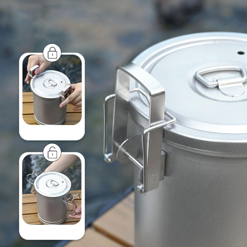 캠핑 요리용 냄비 세트(뚜껑 포함) 304 스테인리스  - Nesting Camping Cooking Set 리뷰 및 가격