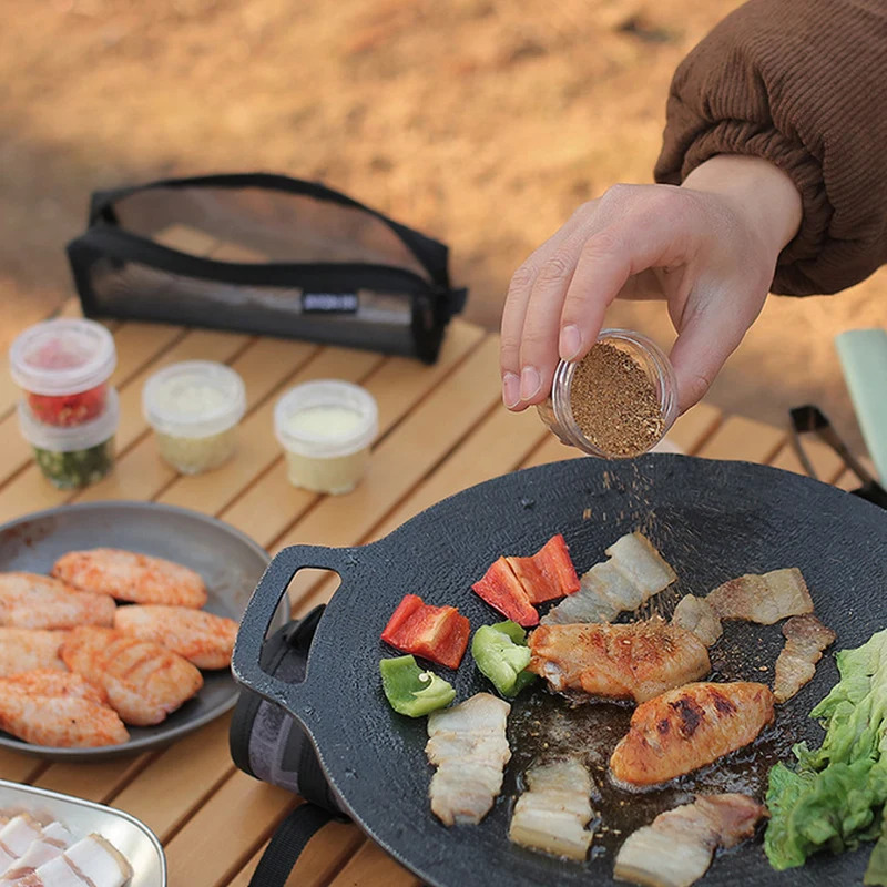 야외 조미료 병 세트, 접이식 휴대용 여행 요리 조미료 - Camping Cooking Kit Box 리뷰 및 가격