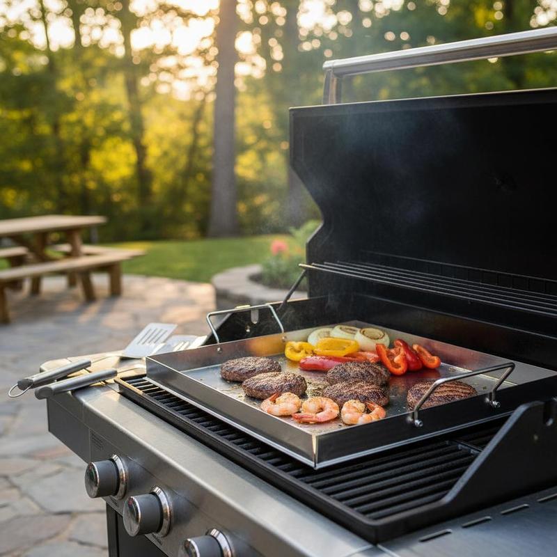 범용 플랫탑 그리들 18x16인치 캠핑, 테일게이팅 파 - Camping Outdoor Cooking Set 리뷰 및 가격