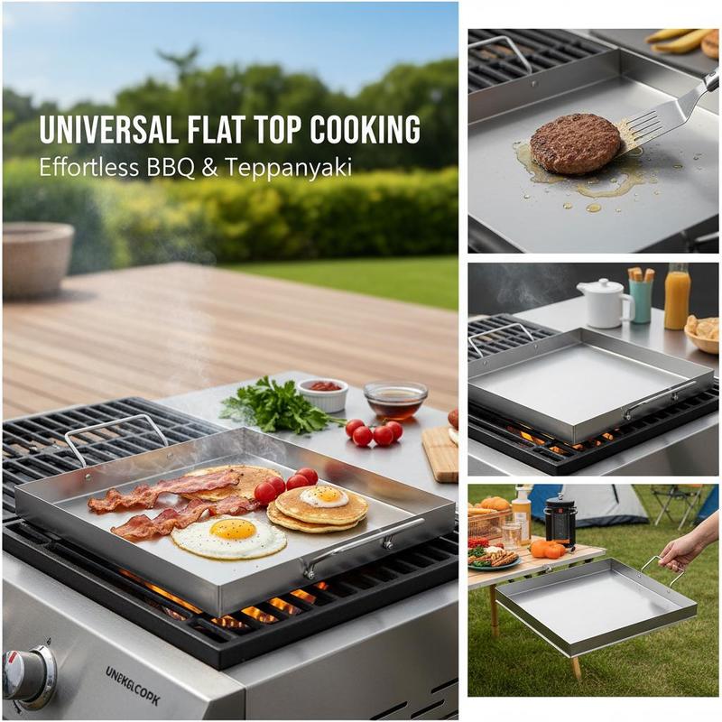 범용 플랫탑 그리들 18x16인치 캠핑, 테일게이팅 파 - Camping Outdoor Cooking Set 리뷰 및 가격