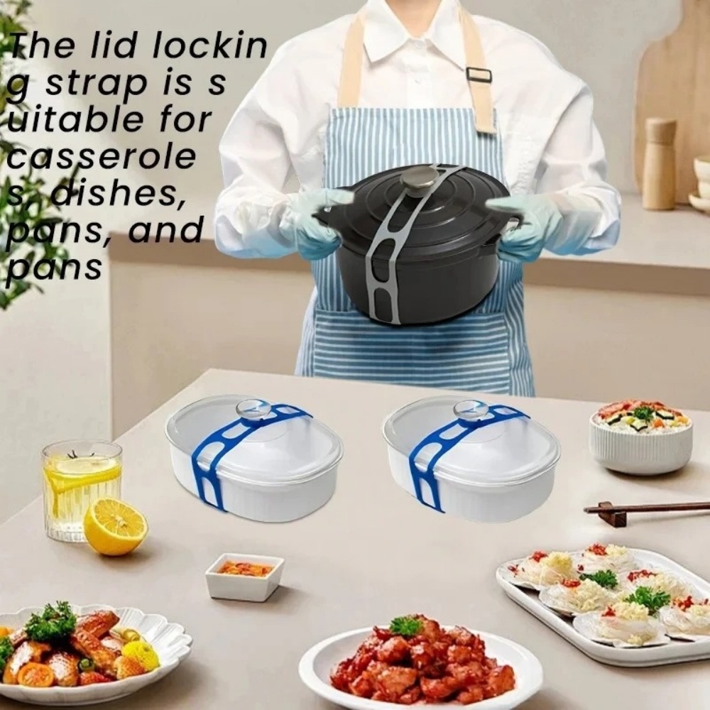 유니버설 냄비 뚜껑 홀더 실리콘 탄성 밴드 재사용 가능 - Camping Cooking Pot With Lid 리뷰 및 가격