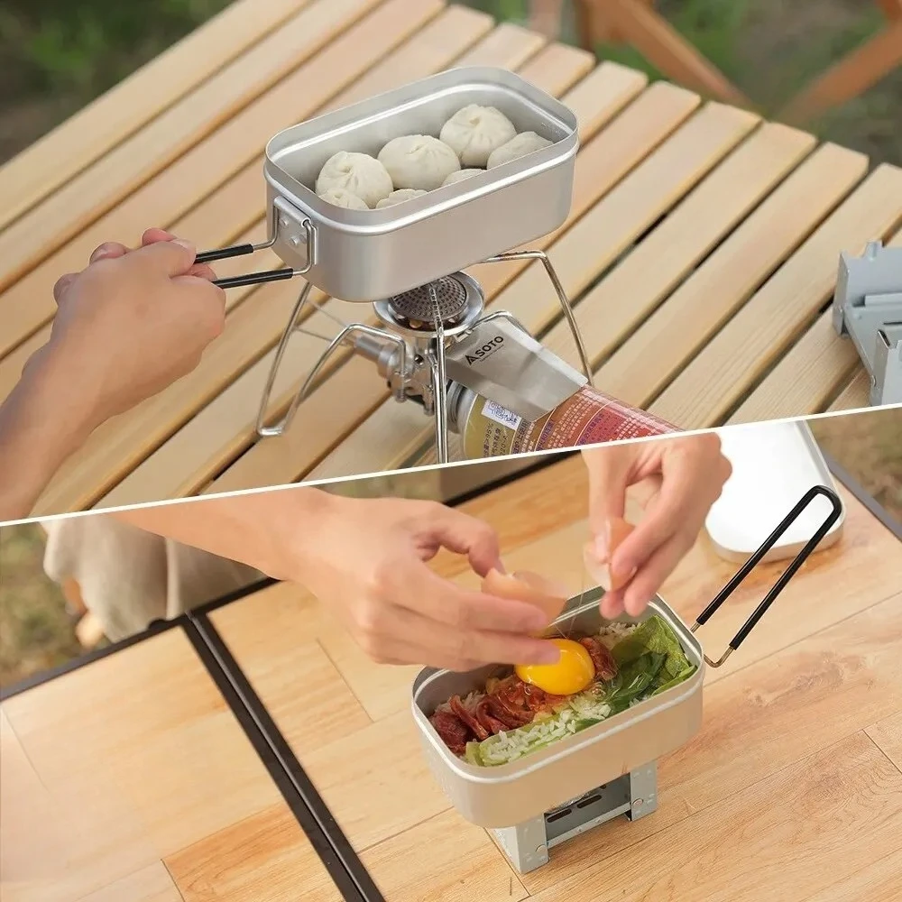 800/1400ML 알루미늄 도시락 상자 여행 캠핑 식 - Camping Cooking Meals 리뷰 및 가격