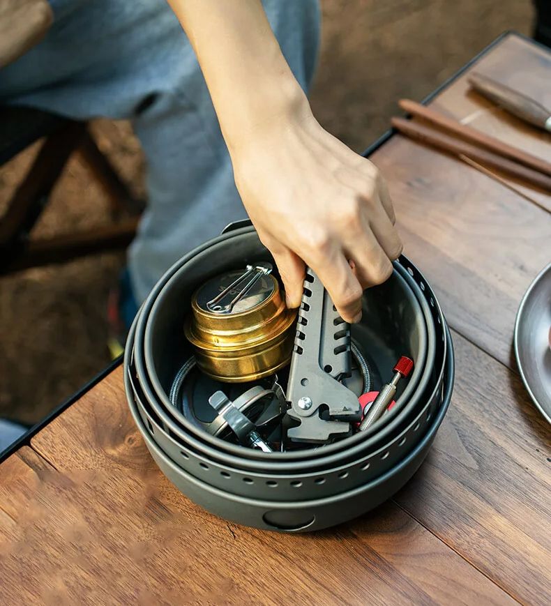 캠핑 가스 스토브 알코올 스토브 요리 냄비 옵션 XBL - Camping Cooking Kit 리뷰 및 가격