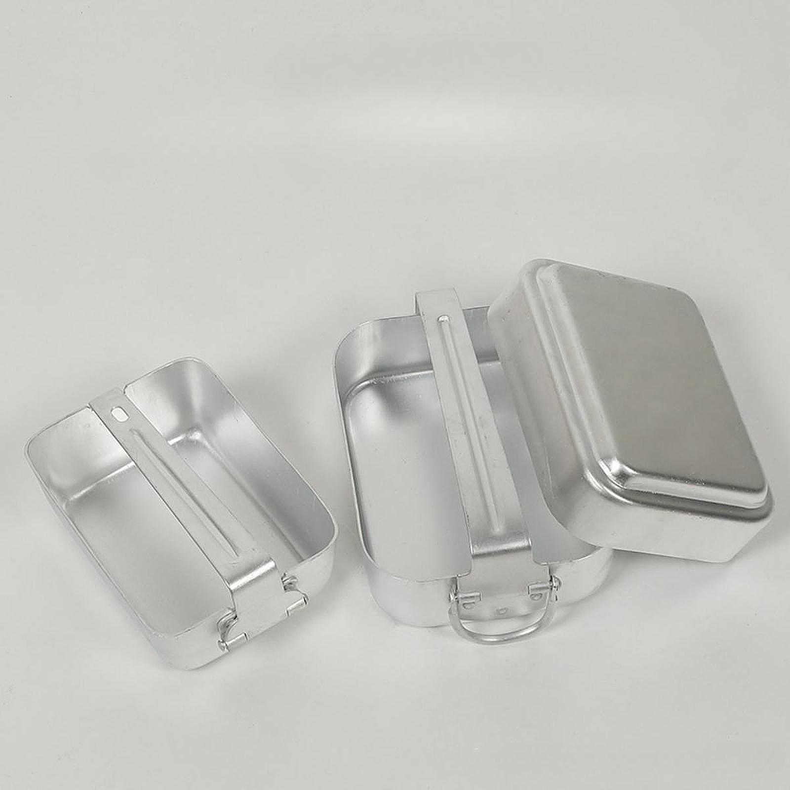 캠핑 식기류 직사각형 조리기구 알루미늄 식기 세트 직장 - Camping Cooking Kit Box 리뷰 및 가격