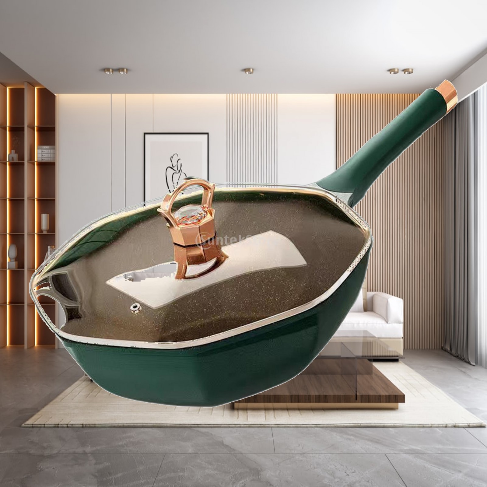 뚜껑이 있는 팔각형 프라이팬 청소가 용이한 주방용품 다 - Camping Cooking Pot With Lid 리뷰 및 가격