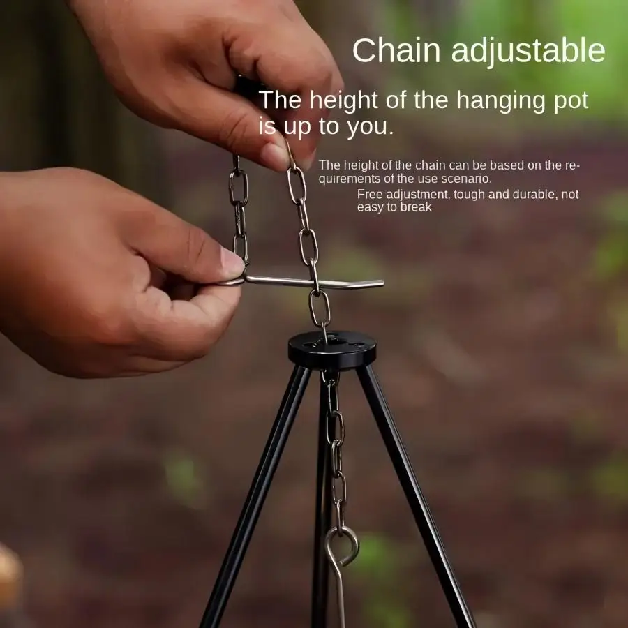 야외 대형 모닥불 삼각대 휴대용 캠핑 캠프파이어 요리  - Camping Cooking Pot Tripod 리뷰 및 가격