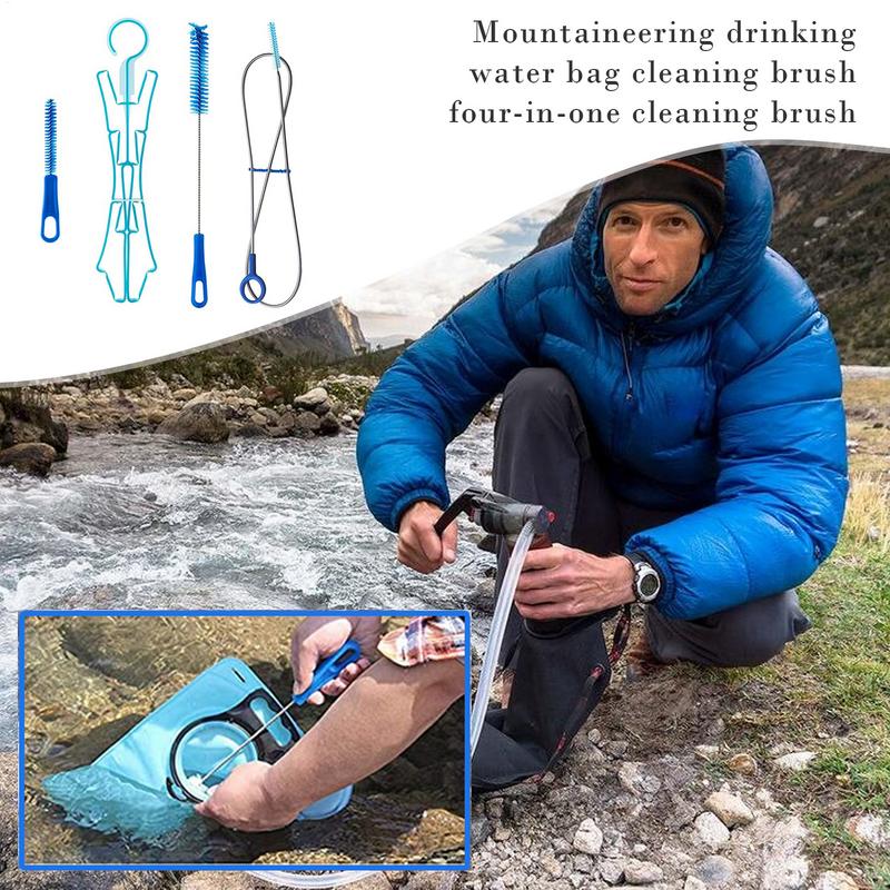 물 수화 방광 청소 브러시 ​​키트 플라스틱 야외 식수 - Camping Cooking Kit 리뷰 및 가격