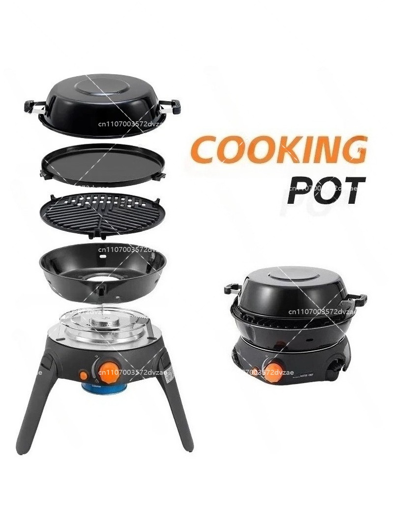 야외 다기능 가스 스토브 캠핑 바베큐 그릴 6종 접이식 - Camping Cooking Gas Stove 리뷰 및 가격