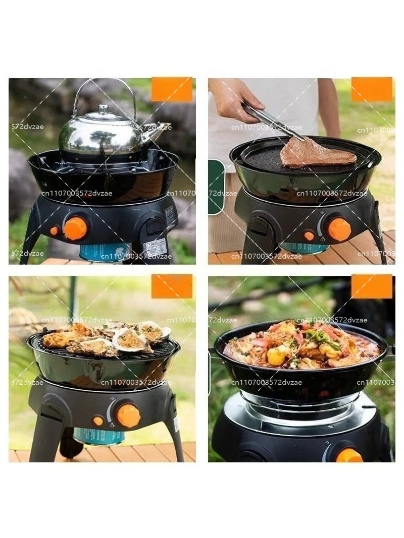 야외 다기능 가스 스토브 캠핑 바베큐 그릴 6종 접이식 - Camping Cooking Gas Stove 리뷰 및 가격