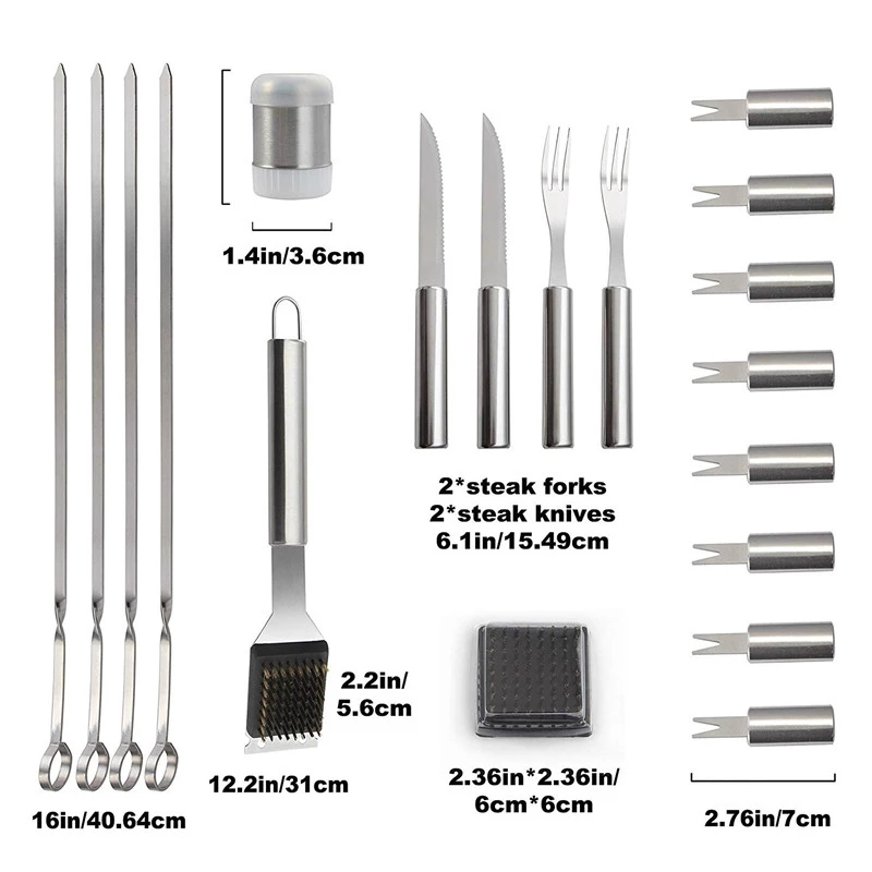 바베큐 도구 세트, 바베큐 그릴 기구, 주걱 포크 집게 - Quechua Camping Cooking Set 리뷰 및 가격