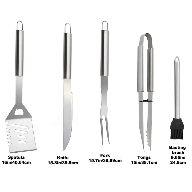 바베큐 도구 세트, 바베큐 그릴 기구, 주걱 포크 집게 - Quechua Camping Cooking Set 리뷰 및 가격