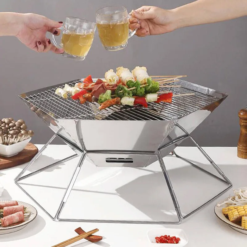 휴대용 접이식 카본 BBQ 그릴, 야외용 캠핑 스토브, - Camping Cooking Must Haves 리뷰 및 가격