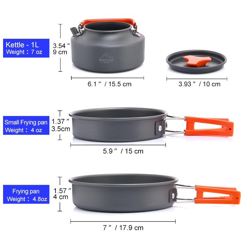 Widesea 캠핑 야외 조리기구 세트 식기 요리 칼  - Quechua Camping Cooking Set 리뷰 및 가격