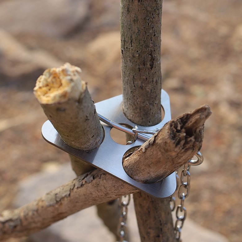 스테인리스 스틸 캠핑 삼각대 휴대용 분리형 모닥불 걸이 - Camping Cooking Pot Tripod 리뷰 및 가격