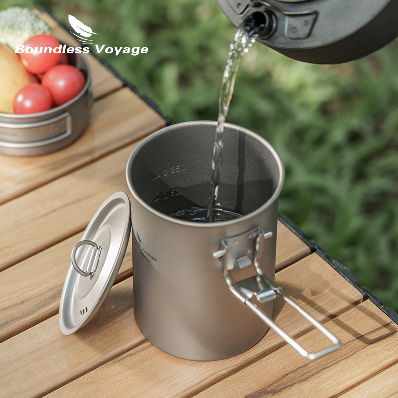 무한 항해 900ml 티타늄 냄비 컵 캠핑 조리기구 접 - Camping Cooking Pot With Lid 리뷰 및 가격