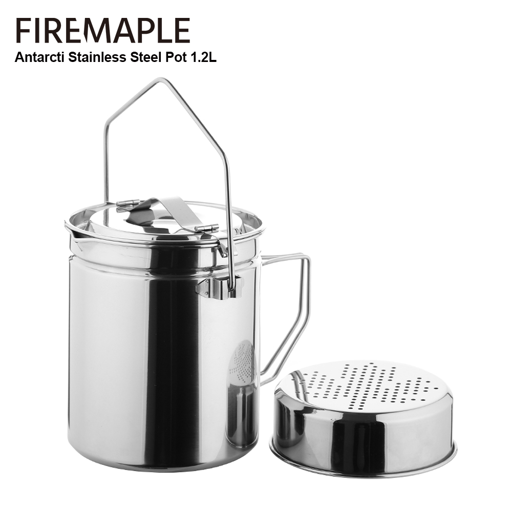 파이어 메이플 뚜껑 잠금 가능한 스테인레스 스틸 증기선 - Camping Cooking Kit 리뷰 및 가격