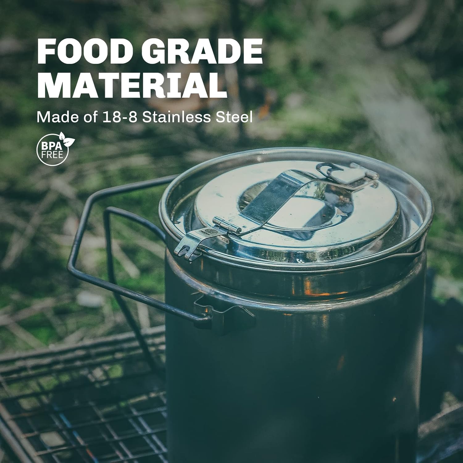 파이어 메이플 뚜껑 잠금 가능한 스테인레스 스틸 증기선 - Camping Cooking Kit 리뷰 및 가격