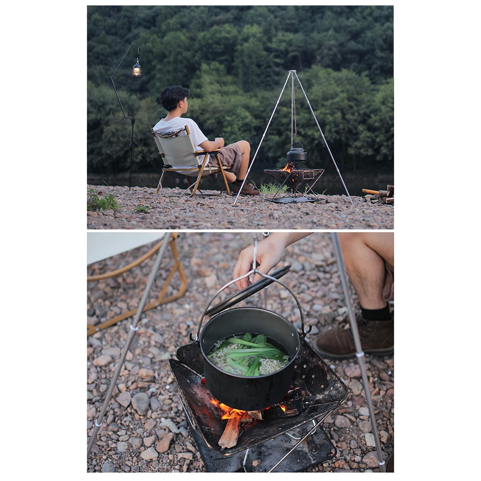 야외 대형 모닥불 삼각대 휴대용 캠핑 캠프파이어 요리  - Camping Cooking Pot Tripod 리뷰 및 가격