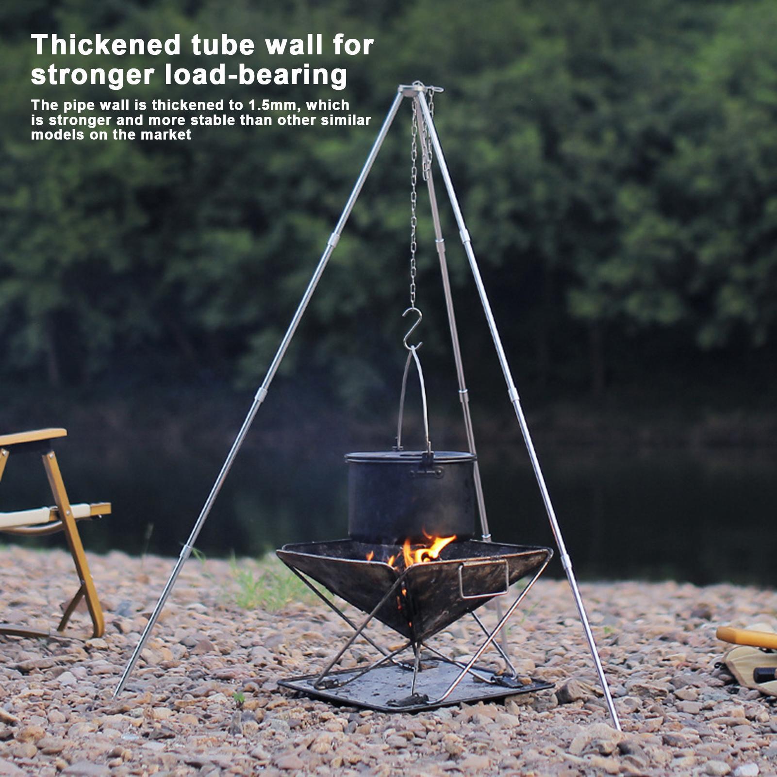 야외 대형 모닥불 삼각대 휴대용 캠핑 캠프파이어 요리  - Camping Cooking Pot Tripod 리뷰 및 가격