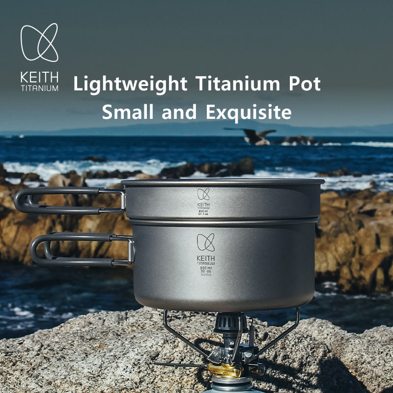 Keith 티타늄 냄비 세트 아웃도어 그릇 하이킹 캠핑 - Nesting Camping Cooking Set 리뷰 및 가격